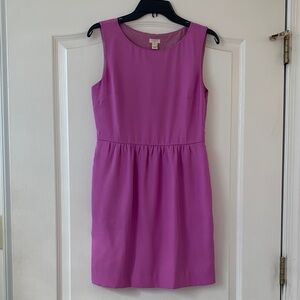 J. Crew Factory Sleeveless Fuchsia Mini Dress